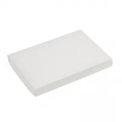 24 Choc Shiny White Folding Lid